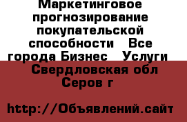 Маркетинговое прогнозирование покупательской способности - Все города Бизнес » Услуги   . Свердловская обл.,Серов г.